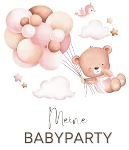 Babyparty Gastenboek - Herinneringenboek - Babyviering Vieren - Voor Meisje en Jongen - 15 x 23 cm - Universeel