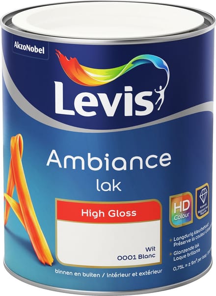 Levis - Ambiance Lak High Gloss - Ceramic White - 0,75 L