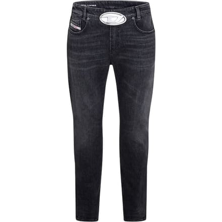 Diesel Heren Striket D 5 Pockets Straight Jeans (Zwart/Grijs/Denim)