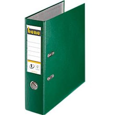 bene briefordner kunststof, groen, 80 mm rugbreedte
