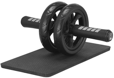 Ab Roller voor Effectieve Krachttraining - Rollerwiel voor Buikspieren met Extra Dikke Kniepad - Dubbele Glijdende Wielen