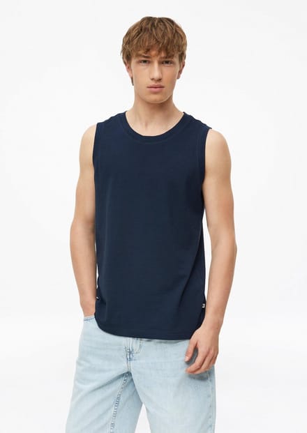 Jacquard Tanktop Met Ronde Halssnit En Ribbelsluiting s.Oliver