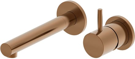 Wiesbaden Style Inbouw Wastafelkraan - Geborsteld Brons Koper