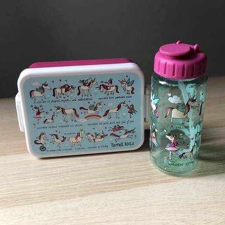 Eenhoorn Lunchbox met drinkfles / drinkbeker - Tyrrell Katz