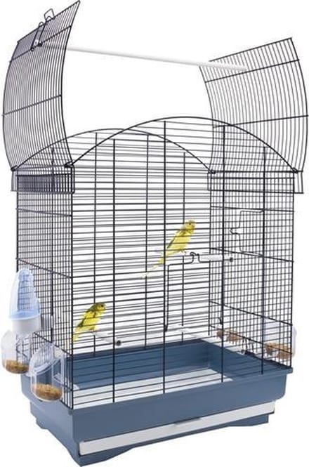 Mooie Stijlvolle Vogelkooi Agata Blauw 58x33x63cm