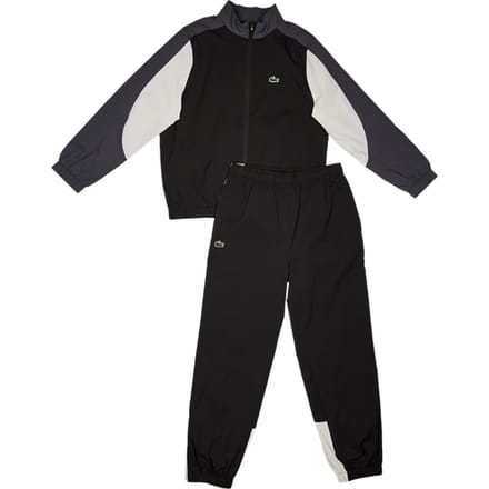 Lacoste Off Court Trainingspakken Kinder - Zwart - Maat 122 - 130 CM - Poly Woven