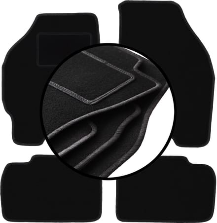 Complete set veloursmatten voor: Fiat Punto I hatchback (1992-1999)