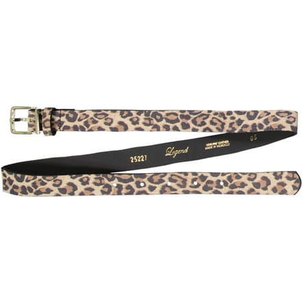 Petrol Industries Riem Dames - Broekriem - Verstelbaar - Leer - Panter - 75 cm
