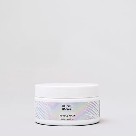 Blonde Baby Purple Mask