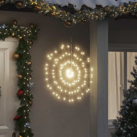 vidaXL - Kerstverlichting - vuurwerk - 140 - warmwitte - LED's - 17 - cm