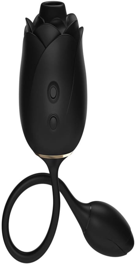 Fifty Shades of Grey - Blushing Rose Suction and G-Spot Vibrator - Black