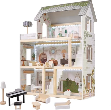 LULILO houten poppenhuis FLORO boho LED