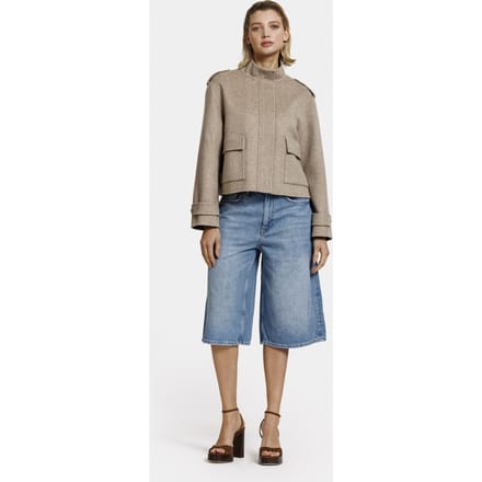 ALTER EGO Beverly Jacket D Beige Melange Maat: M | Korte Jassen Outlet | Dames | Beige