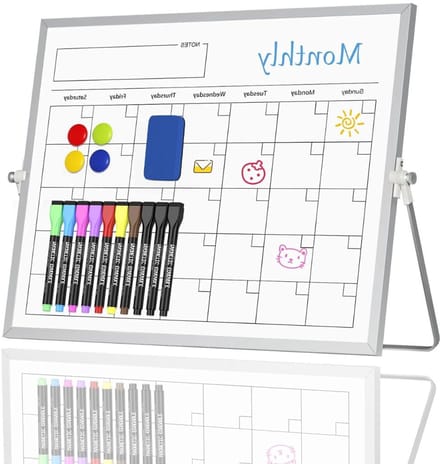 CRLYN® Mobiel Whiteboard - Weekplanner - Maandplanner - Jaarplanner - Magnetisch - Wit