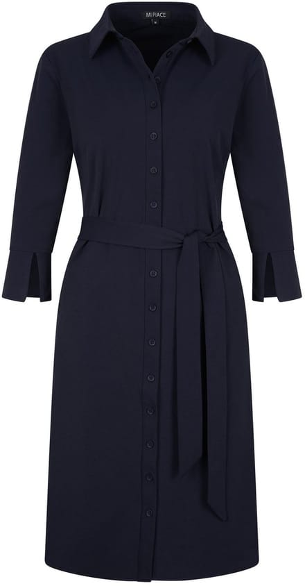MI PIACE - Travel Jurk Uni Dark Blue 2092 - Maat : L