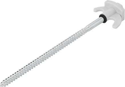 ProPlus Schroefbare metalen tentharing - 20 cm - verzinkt - geschikt voor harde grond
