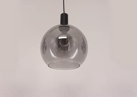 Freelight - Hanglamp Chandra 3 lichts rook glas L 120 cm zwart