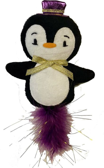 Happy Pet kerst Gemstone Forest Pinguin Kicker 22 x 10 x 2,5 cm