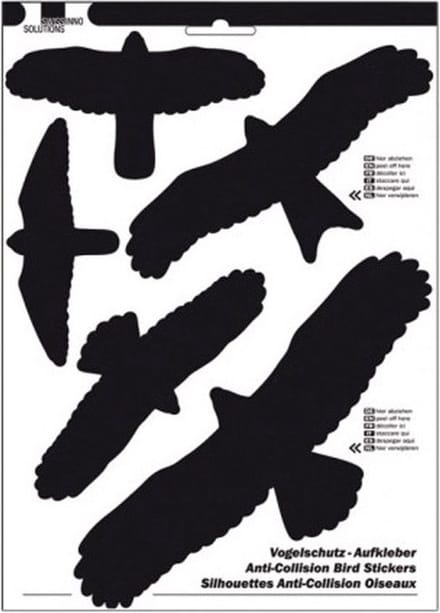 Swissinno Birdprotection Raamsticker Functies: Afschrikking 5 stuk(s)