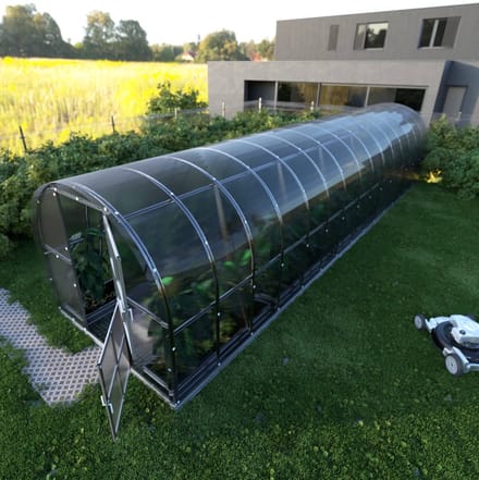 KLASIKA ARCH Tuinkas - 3 x 12 m (36 m²) - 4 mm Dikte - Kweekkas - Polycarbonaat afdekking