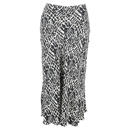Ba&Sh Oddy bedrukte midi-rok in zwart-wit viscose