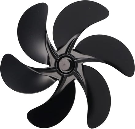 Kachelventilator Blad - Vervangingsonderdeel - Haard Efficiëntie - 6 Blads Ontwerp - 19x18x3 cm