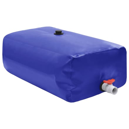 vidaXL - Watertank - met - kraan - opvouwbaar - 100 - L - PVC