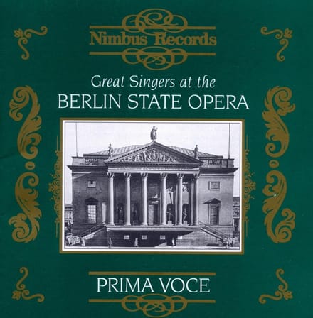 Various Artists - Great Singers At The Berlin State Opera (CD)