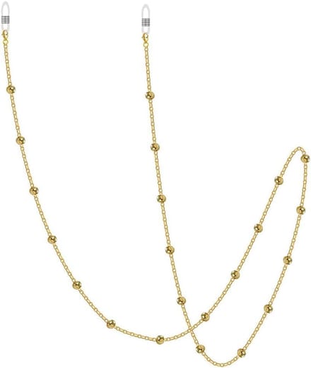 Brilketting - Brilkoord Brilhanger - Veilig Bril Dragen - Verstelbare Lengte - 75 cm - Goud