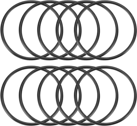 10 Stks 3mm x 58mm Rubber Afdichting Olie Filter O Ringen Pakking Zwart