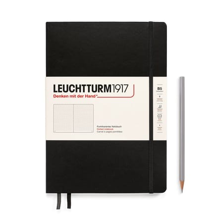 Leuchtturm 1917- Hardcover- B5- 18 x 25.5 cm- Notitieboek - Black- Dot