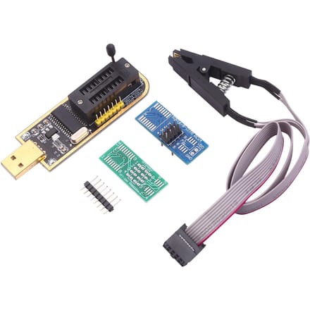 CH341A USB-programmeur EEPROM BIOS Flasher Programmeerbare logische schakelingen met SOP8 Flash Clip Geschikt