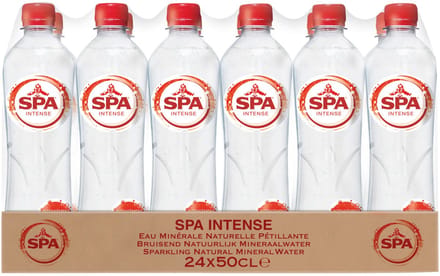Spa water - Intense rood - Bruisend Mineraalwater - 24 x 0,5 liter