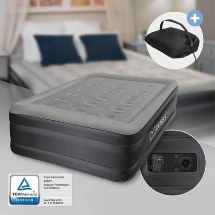 ML-Design zelfopblazend luchtbed eenpersoons luchtbed 196x97x47 cm tüv goedgekeurd elektrische pomp 230v inclusief draagtas comfortabel kamperen thuisgebruik vakantie logeerbed opblaasbaar matras reisbed éénpersoonsbed
