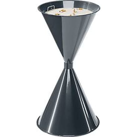 Staande asbak, van stalen, Ø 400 x H 700 mm, 15 liter, antraciet