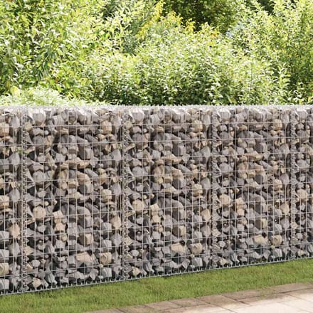 vidaXL - Gabion - mand - 200x30x100 - cm - gegalvaniseerd - staal
