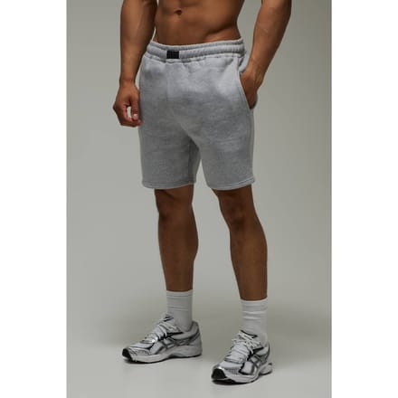 Men's Active Badge 7inch Shorts Heren | Grey Marl | Size XL