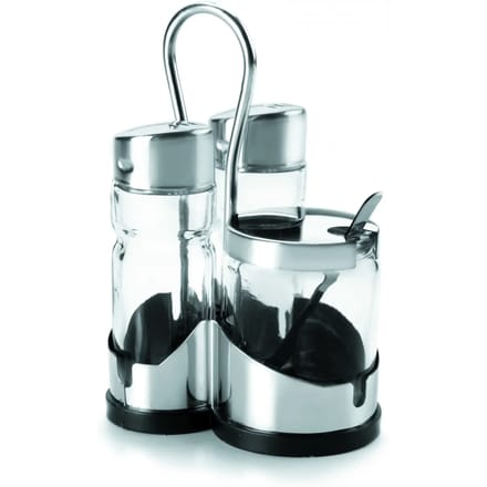 Set van 3 zout, peper en mosterd Lacor