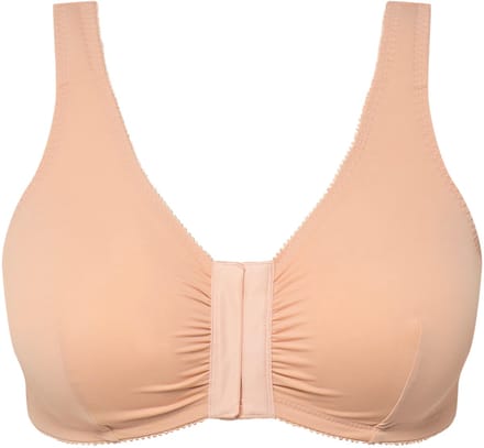 Ulla Popken - Dames - Bustier borstvoedingsbeha voorsluiting - Klassiek champagne - Maat 100D