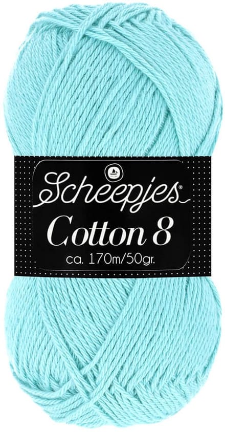 Scheepjes Cotton 8 50g - 663 Groen/Blauw