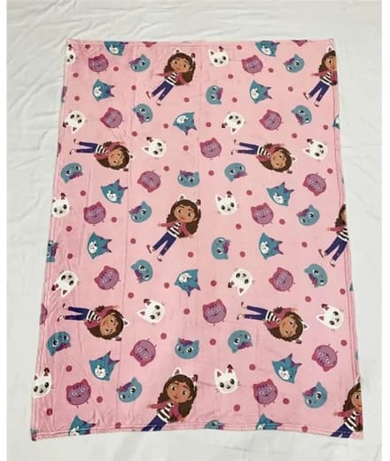 Gabby's Dollhouse fleece plaid 110 x 150 cm - polyester