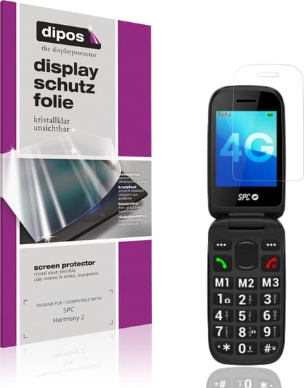 dipos – 4x Beschermfolie geschikt voor SPC Harmony 2 | Krasbestendige & heldere Screenprotector Ultra-Thin