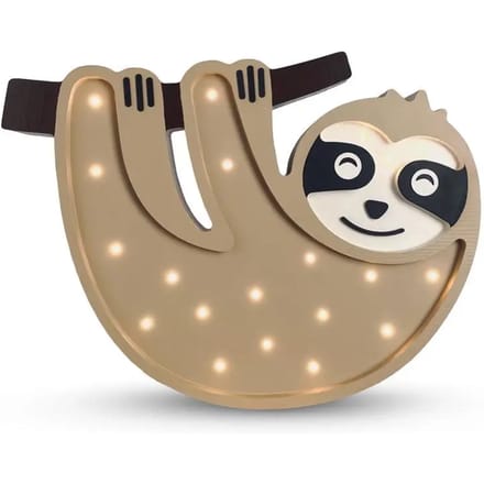 Handgemaakte lamp Peekaboo Sloth