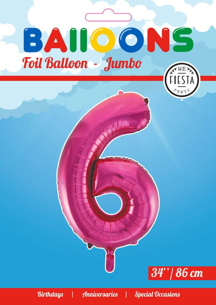 Folieballon 34" nmr. 6 - Roze
