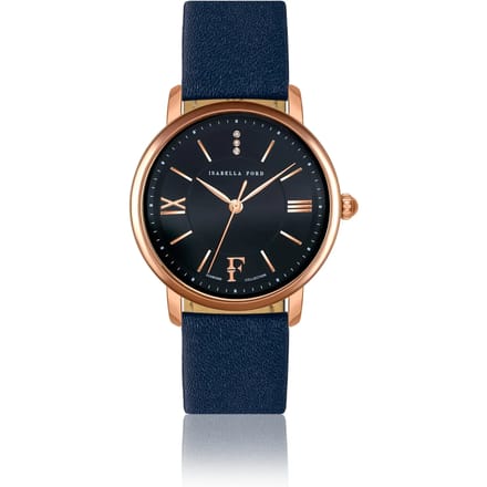 Lederen horloge voor vrouwen Isabella Ford Aurora