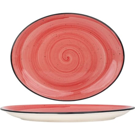 Bonna Serveerschaal - Aura Passion - Porselein - 36x28 cm - set van 2
