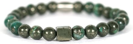 IbizaMen - Goud pyrite blok  green pyrite 21cm