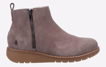 Hush Puppies Libby Suede Dames Laarzen In Muisbruin