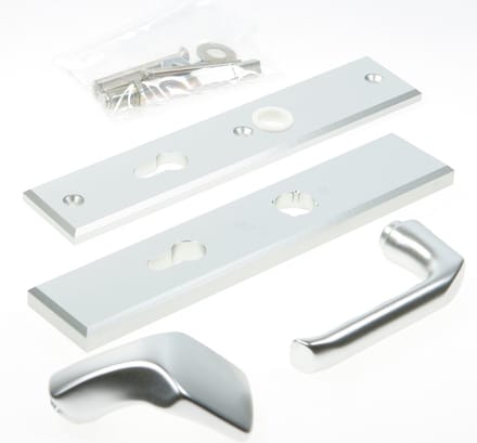 HOPPE Kruk/knop schild, aluminium 61G/2235/2234/113, PC 72, F1, DD=54mm (Prijs per paar)