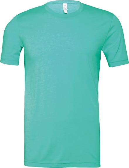 Bella+Canvas Unisex Heather CVC Short Sleeve Tee CV3001CVC - Heather Sea Green - M
